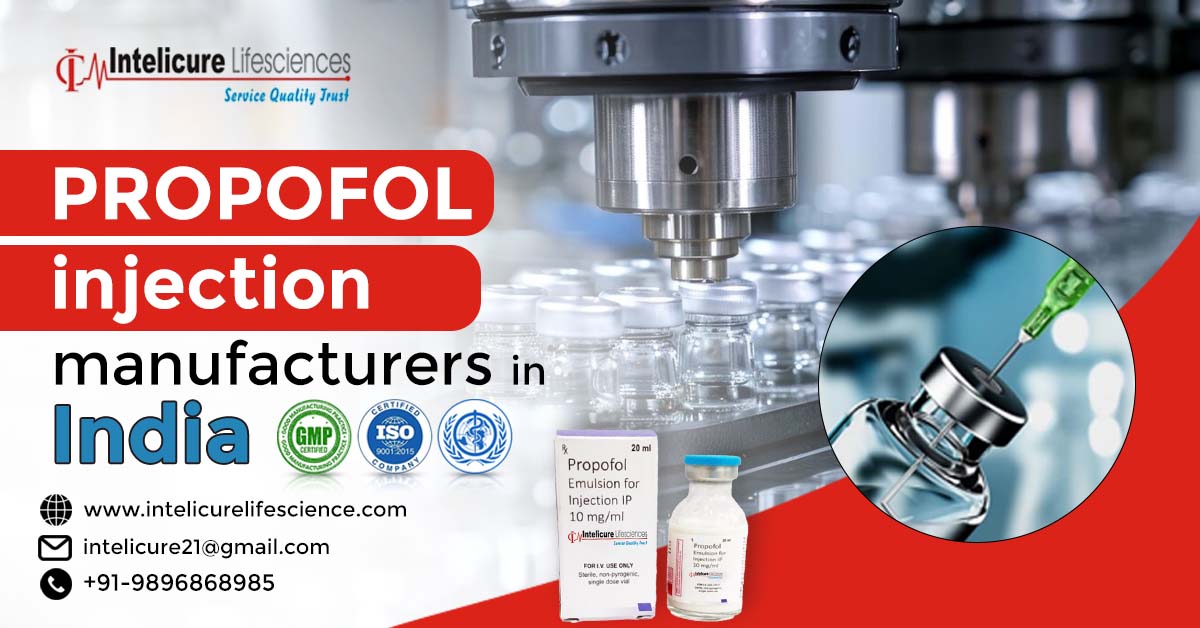 Propofol injection manufacturers in India